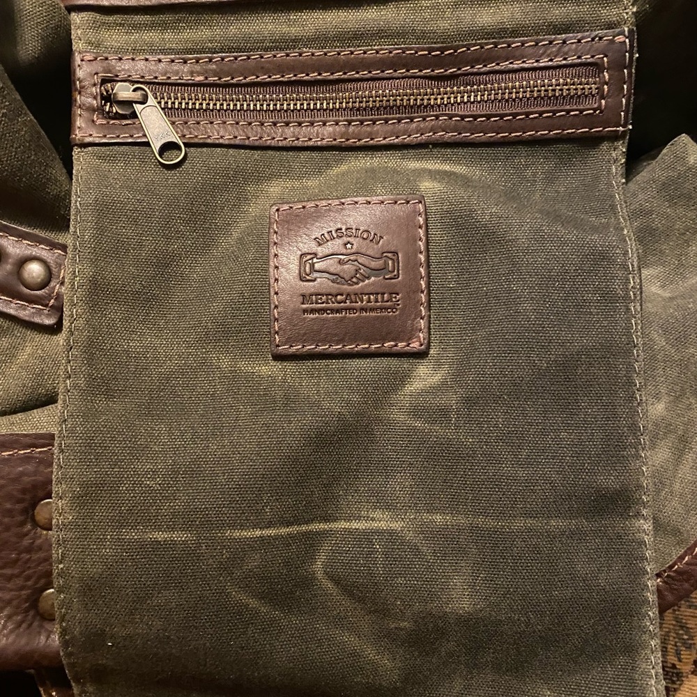 Mission Mercantile Mailer Canvas Leather Bag